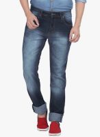 High Star Blue Mid Rise Slim Fit Jeans