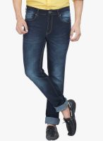 High Star Blue Mid Rise Slim Fit Jeans