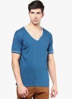 Izinc Light Blue V Neck T-Shirt