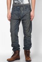 Jack & Jones Blue Solids Slim Fit Jeans