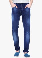 Jogur Blue Washed Mid Rise Regular Fit Jeans