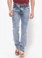 Jogur Washed Light Blue Slim Fit Jeans