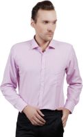 Jorzzer Roniya Men's Solid Formal Pink Shirt