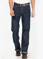Lee Blue Solid Regular Fit Jeans (Chicago)