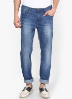 Lee Blue Washed Slim Fit Jeans (Kansas)