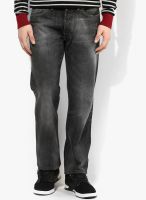 Levi's Grey Washed Slim Fit Jeans (501)