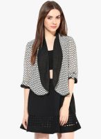 Magnetic Designs Black Printed Shrug