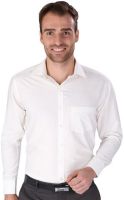 Magson Elite Men's Solid Formal White Shirt