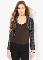 Mojo Black Checks Shrug