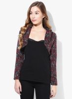 Mojo Red Printed Shrug