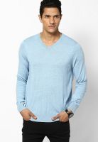 Nautica Blue V Neck T Shirt
