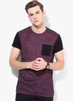 New Look Wine Round Neck T-Shirt