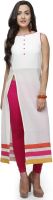 Ojjasvi Solid Women's A-line Kurta(White)