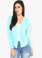 Park Avenue Blue Solid Shrug