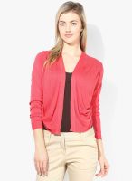 Park Avenue Red Solid Shrug