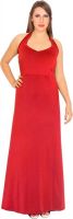 Parv Collections Women's Maxi Red Dress