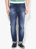Pepe Jeans Blue Low Rise Regular Fit Jeans (Holborne)