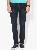 Peter England Blue Mid Rise Slim Fit Jeans