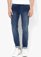 Spykar Blue Low Rise Narrow Fit Jeans