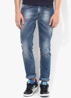 Spykar Blue Low Rise Skinny Fit Jeans