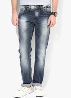 Spykar Blue Mid Rise Narrow Fit Jeans