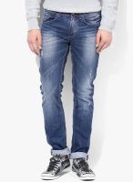 Spykar Blue Washed Low Rise Skinny Fit Jeans