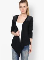 Style Quotient Black Solid Shrug