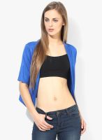 Style Quotient Blue Solid Shrug