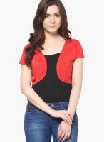 Trend18 Red Solid Shrug