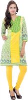 Tripti Creation Printed Women's Straight Kurta(Green)