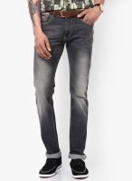 Turtle Solid Black Slim Fit Jeans