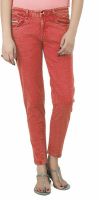 Uber Urban Slim Fit Women's Red Jeans