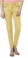 Uber Urban Slim Fit Women's Gold Jeans