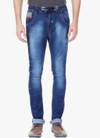 Vintage Blue Mid Rise Slim Fit Jeans