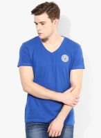 Wrangler Blue V Neck T-Shirt