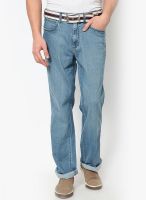 Wrangler Light Blue Washed Regular Fit Jeans (Texas)