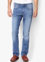 Wrangler Light Blue Washed Regular Fit Jeans (Millard)