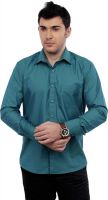 Zeal Men's Printed Formal Green Shirt