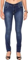 Zedon Slim Fit Fit Women's Blue Jeans