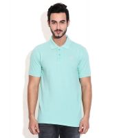 American Swan Green Polos Neck T-Shirt