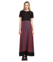 Cottinfab Multi Rayon Maxi Dress